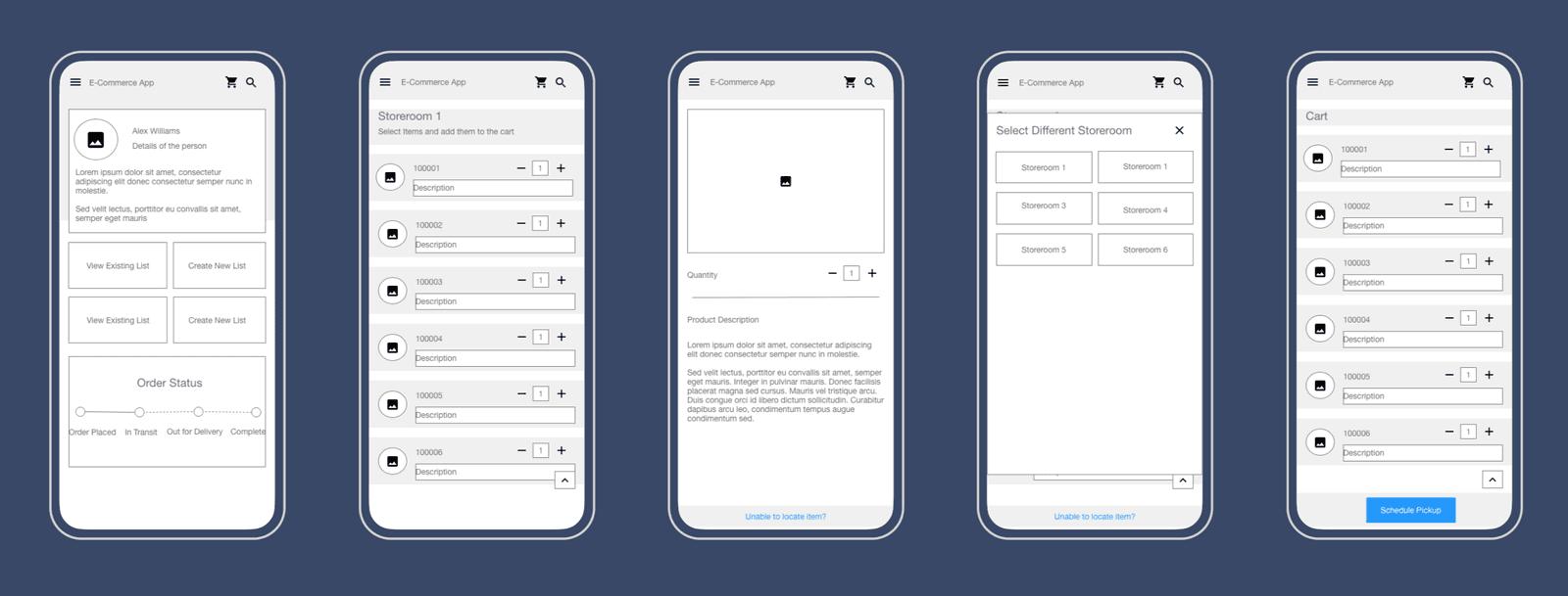 Initial Wireframes